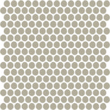 Daltile Color Wheel Mosaic 13'' X 11'' Penny Glossy Architectural Gray