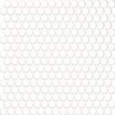 Daltile Color Wheel Mosaic 13'' X 11'' Penny Glossy Arctic White