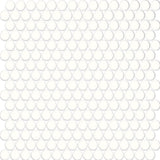 Daltile Color Wheel Mosaic 13'' X 11'' Penny Glossy Arctic White