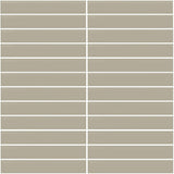 Daltile Color Wheel Mosaic 12'' X 10'' Straight 1'' X 6'' Matte Matte Architectural Gray