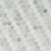 MS International Decorative Mosaic 12" x 12" Hexagon 1" Angora Sazi