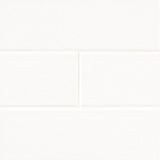 MS International Metro 2" x 8" Bullnose Glossy White