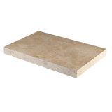 Bedrosians Travertine 16" x 24" Eased Edge Pool Coping 5cm - Tumbled Durango