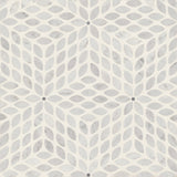 Bedrosians Celeste 14.25" x 16.25" Honed White Carrara/Bardiglio