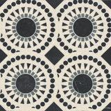 Bedrosians Solis 14.25" x 14.25" Honed Nero Marquina/Bardiglio/Myra Beige