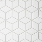 Bedrosians Le Cafe 2" x 3" Diamond Mosaic Matte White