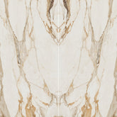 Bedrosians Magnifica Encore Luxury Slab 63" x 126" Bookmatched Satin Calacatta Borghini