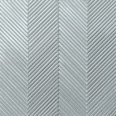 Bedrosians Kaikos 11.25" X 11.25" Chevron Glass Mosaic Blue