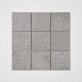Bedrosians Ikonite 4" x 4" Mosaic 12" x 12" Honed Grey
