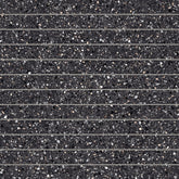 Bedrosians Mystere 1" x 12" Mosaic 12" x 12" Structured Black