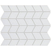 Daltile Color Wheel Retro 2" X 3" Chevron Glossy Arctic White