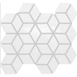 Daltile Color Wheel Retro 2" X 3" 3D Cube Glossy Arctic White