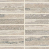 Daltile Calligo 1'' x 6'' Stacked Mosaic 12'' x 10'' Matte Almond