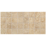 Daltile Continental Slate 3" X 3" Mosaic Straight Joint Egyptian Beige