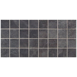 Daltile Continental Slate 3" X 3" Mosaic Straight Joint Asian Black