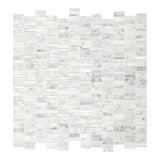 Daltile Marble 1" Random Linear Carrara White