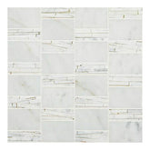 Daltile Marble 12" X 12" Abstract Carrara White