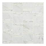 Daltile Marble 12" X 12" Abstract Carrara White
