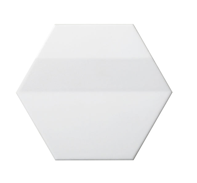 Emser Code 6"x7" Hex 3D White
