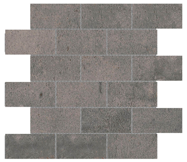 Emser Cogent 12"x12" Mosaic 2"x4" Gray