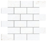 Emser Cogent 12"x12" Mosaic 2"x4" White