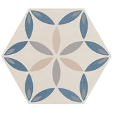 Daltile Scrapbook 8" X 9" Hexagon Deco Petal