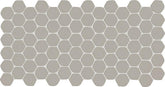 Daltile Keystones 2" Hex Organic Mosaic 12" x 24" Matte Desert Gray