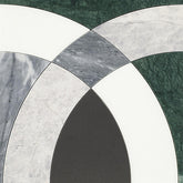 Daltile Eclessia Marble 12" x 12" Arches Polished Cristallo Blend
