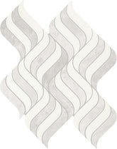 Daltile Eclessia Marble 14" x 18" Wave Polished Cristallo Blend