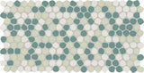Daltile Keystones 1" Organic Penny Mosaic 12" x 22" Matte Spring Blend