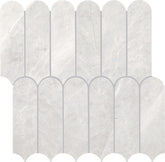Daltile Eclessia Marble 12" x 13" Elongated Fan Polished Cristallo