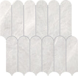 Daltile Eclessia Marble 12" x 13" Elongated Fan Polished Cristallo