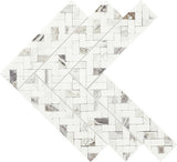 Daltile Eclessia Marble 14" x 15" Double Herringbone Volakas