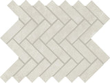 Daltile Prime 1" x 3" Herringbone Mosaic 9" x 12" Heirloom White
