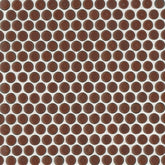 Bedrosians 360 3/4" Penny Rounds Mosaic - Gloss 12"x12" Cardinal