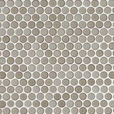 Bedrosians 360 3/4" Penny Rounds Mosaic - Matte 12"x12" Pumice