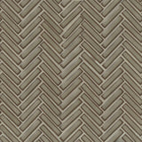 Bedrosians 90 1/2x2 Herringbone Mosaic - Gloss 11" x 12.25" Gray Haze