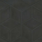 Bedrosians Allora 7.5" x 12.75" Rhomboid Black