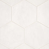 Bedrosians Allora 8.5"x 10" Hexagon White