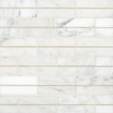 Bedrosians Ferrara Decorative Tile W-Brass 3" x 6" Bianco