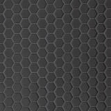 Bedrosians Le Cafe 1" x 1" Hexagon Mosaic Matte Black