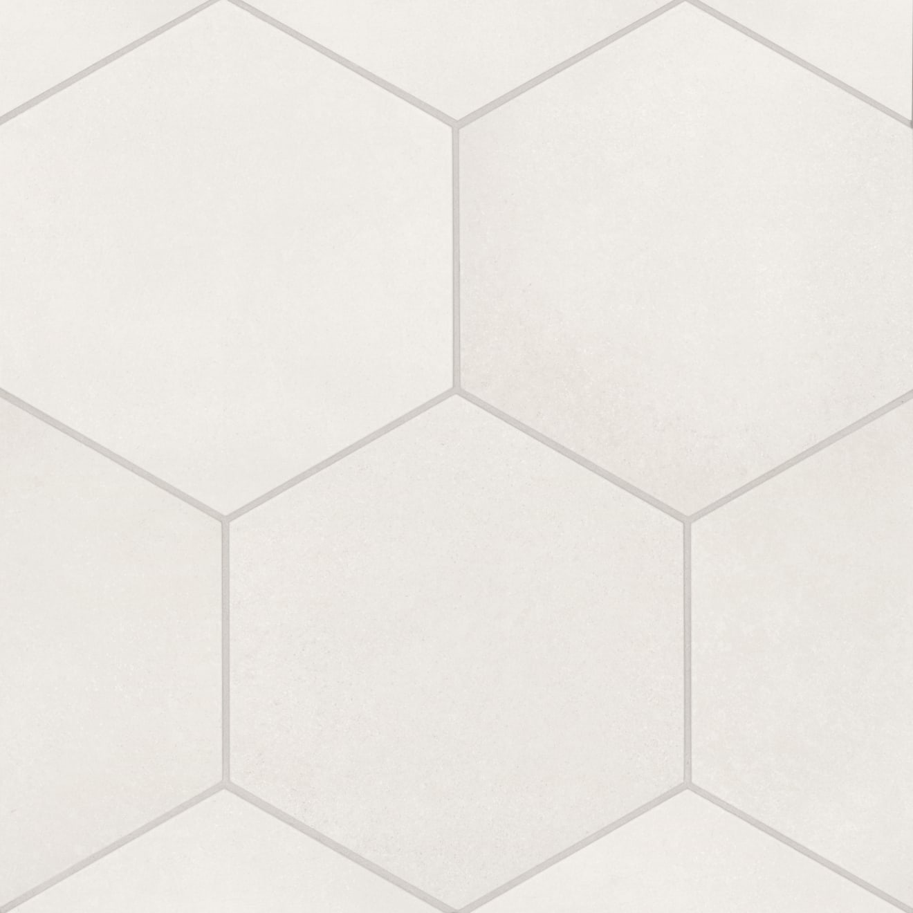 Badrosians Makoto 10" x 11.5" Hexagon Matte Shoji White