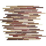 Daltile Caprice 12" x 12" Random Interlocking Crimson Blend