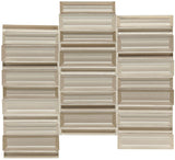 Daltile Cascading Waters 1" X 4" Mosaic Shimmer Shore