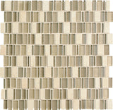 Daltile Clio 12" X 12" Random Mosaic Nox
