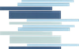 Daltile Color Wave 12" x 18" Mosaic Random Interlocking Winter Blues
