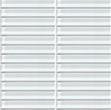 Daltile Color Wave 1" X 6" Mosaic Feather White