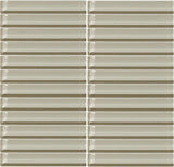 Daltile Color Wave 1" X 6" Mosaic Silver Mink