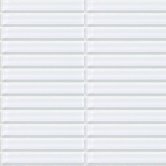 Daltile Color Wave 1" X 6" Mosaic Ice White