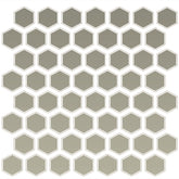 Daltile Color Wheel Mosaic 12" X 14" Hexagon Matte Matte Architectural Gray